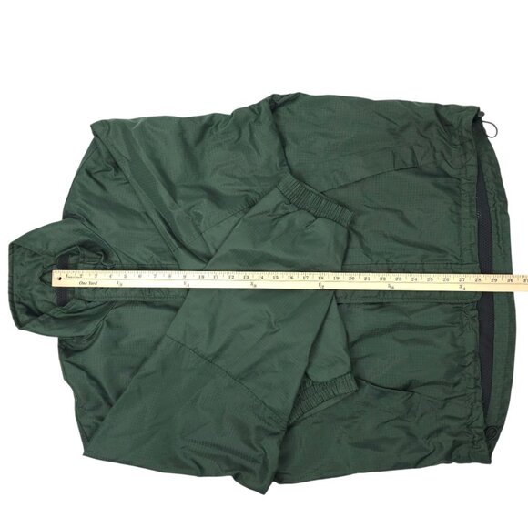 J.Crew Windbreaker Oarsman Jacket Mens M 90s Y2K Full Zip Nylon Rain Coat Anorak - Picture 6 of 16